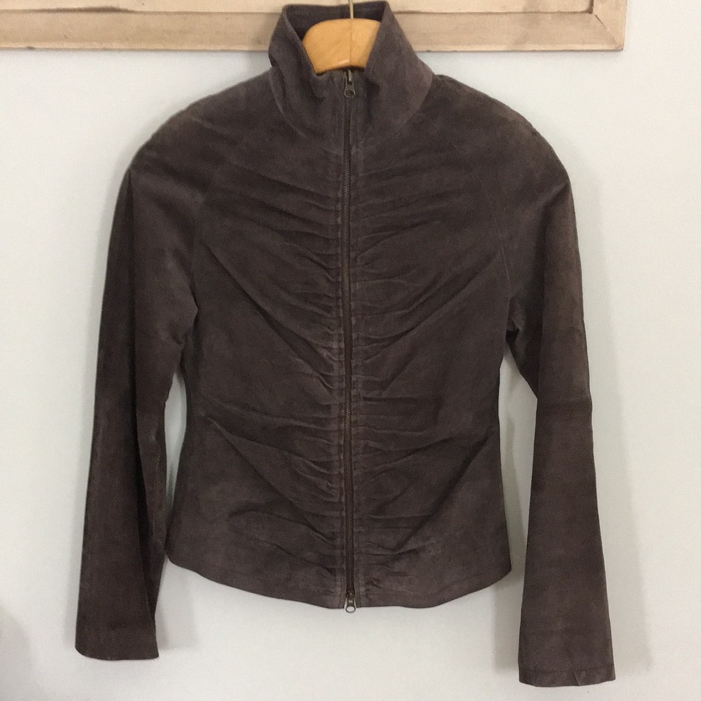 Brown suede leather boutique jacket  bohemian 
Kelli Kouri